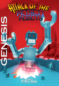 Attack of the PETSCII Robots Sega Genesis box art